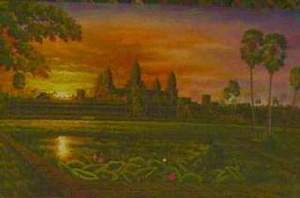   Ангкор-Ват (Современная кхмерская картина. Камбоджа. Фото Лимарева В.Н.)