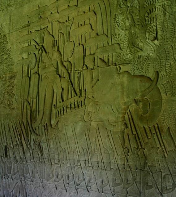  Триумф Короля-Бога Суриявармана 2. Галерея в Ангкор-Вате.  Камбоджа.  Фото Лимарева Олега.